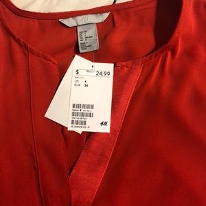 H&M Orange Sleeveless Top Size 4